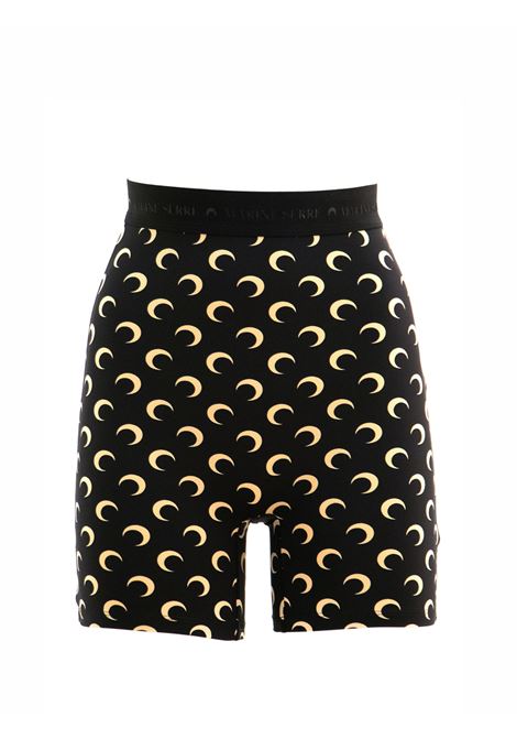 mini short moon jersey donna nero MARINE SERRE | WSH007A CJER0001IT99